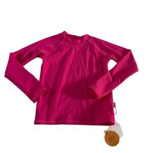 NWT Quince Pink Long Sleeve UpF 50 Swim Shirt Girl's Sz 5T